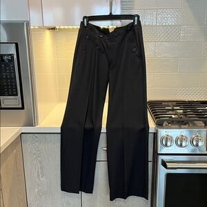 Theory dress slate black/grey sailor pants/slacks wide leg 0